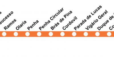Kartta SuperVia - Line Saracuruna