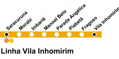 Kartta SuperVia - Line Vila Inhomirim