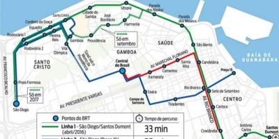 Kartta VLT-Rio de Janeiro - Line 3